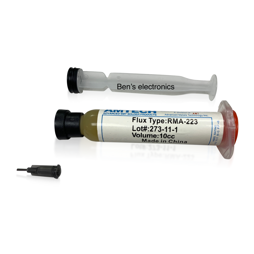 Soldeer Flux 10CC RMA-223 met naald en  plunger Soldeer Flux 10CC RMA-223 met naald en  plunger
