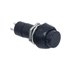 Inbouw drukknop terugverend zwart