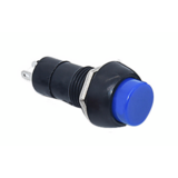 Inbouw drukknop terugverend blauw