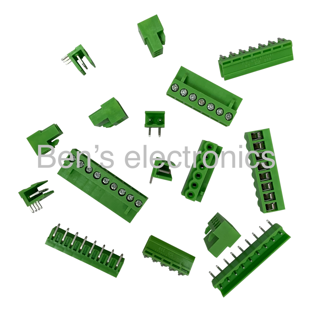 Insteekbare schroef connector incl pinheader Insteekbare schroef connector incl pinheader