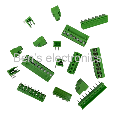 Insteekbare schroef connector incl pinheader Insteekbare schroef connector incl pinheader