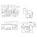 9 Pin D-sub female connector haaks pcb mount 9 Pin D-sub female connector haaks pcb mount