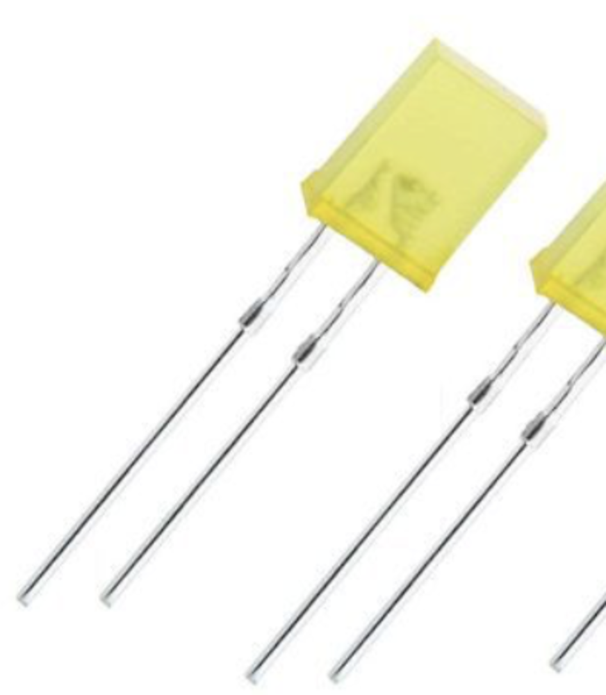 Led diffuus rechthoekig geel Led diffuus rechthoekig geel