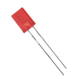 Led diffuus rechthoekig rood