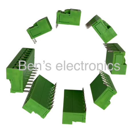 Insteekbare schroef connector incl pinheader Insteekbare schroef connector incl pinheader