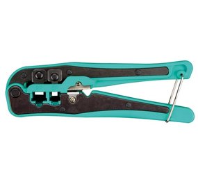 KRIMP- EN KNIPTANG VOOR MODULAIRE CONNECTOREN 4P2C, 4P4C (RJ10), 6P4C (RJ11), 6P6C (RJ12), 8P8C (RJ45) KRIMP- EN KNIPTANG VOOR MODULAIRE CONNECTOREN 4P2C, 4P4C (RJ10), 6P4C (RJ11), 6P6C (RJ12), 8P8C (RJ45)