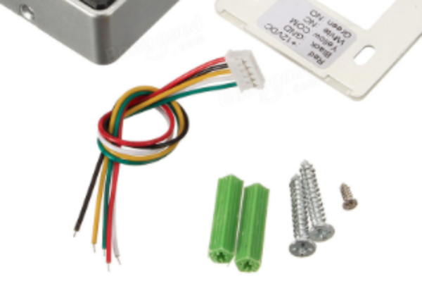 Exit button capacitief