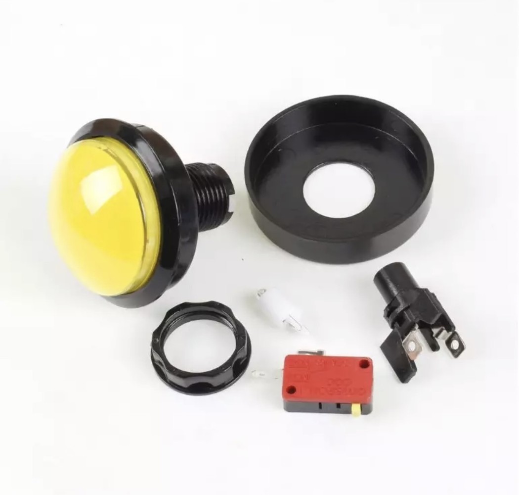 Arcade 63mm Button Geel