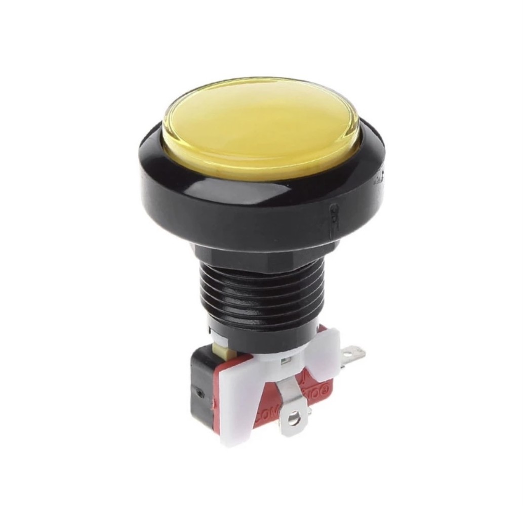 Arcade 63mm Button Geel