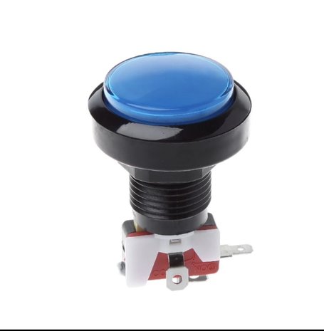 Arcade 63mm Button Blauw Arcade 63mm Button Blauw