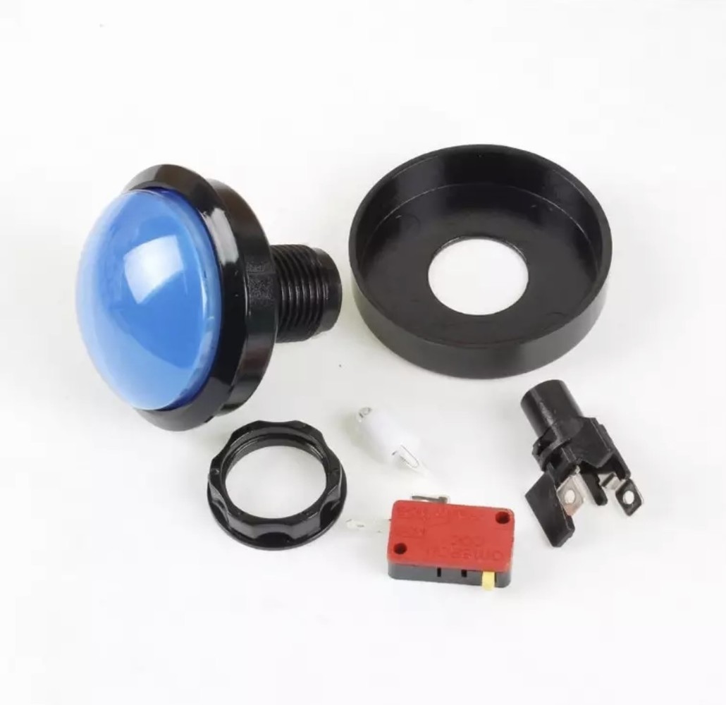 Arcade 63mm Button Blauw Arcade 63mm Button Blauw