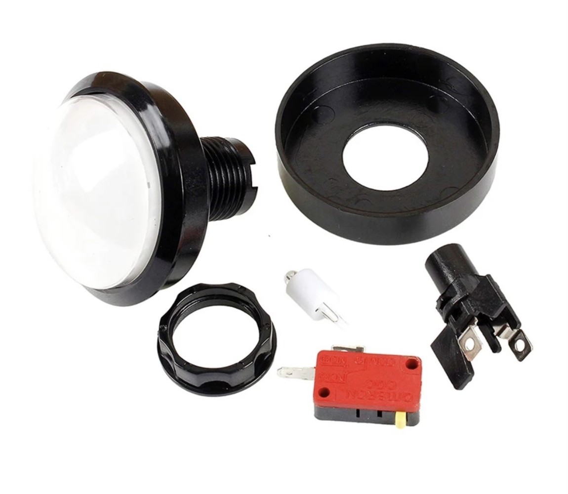 Arcade 63mm Button Wit Arcade 63mm Button Wit