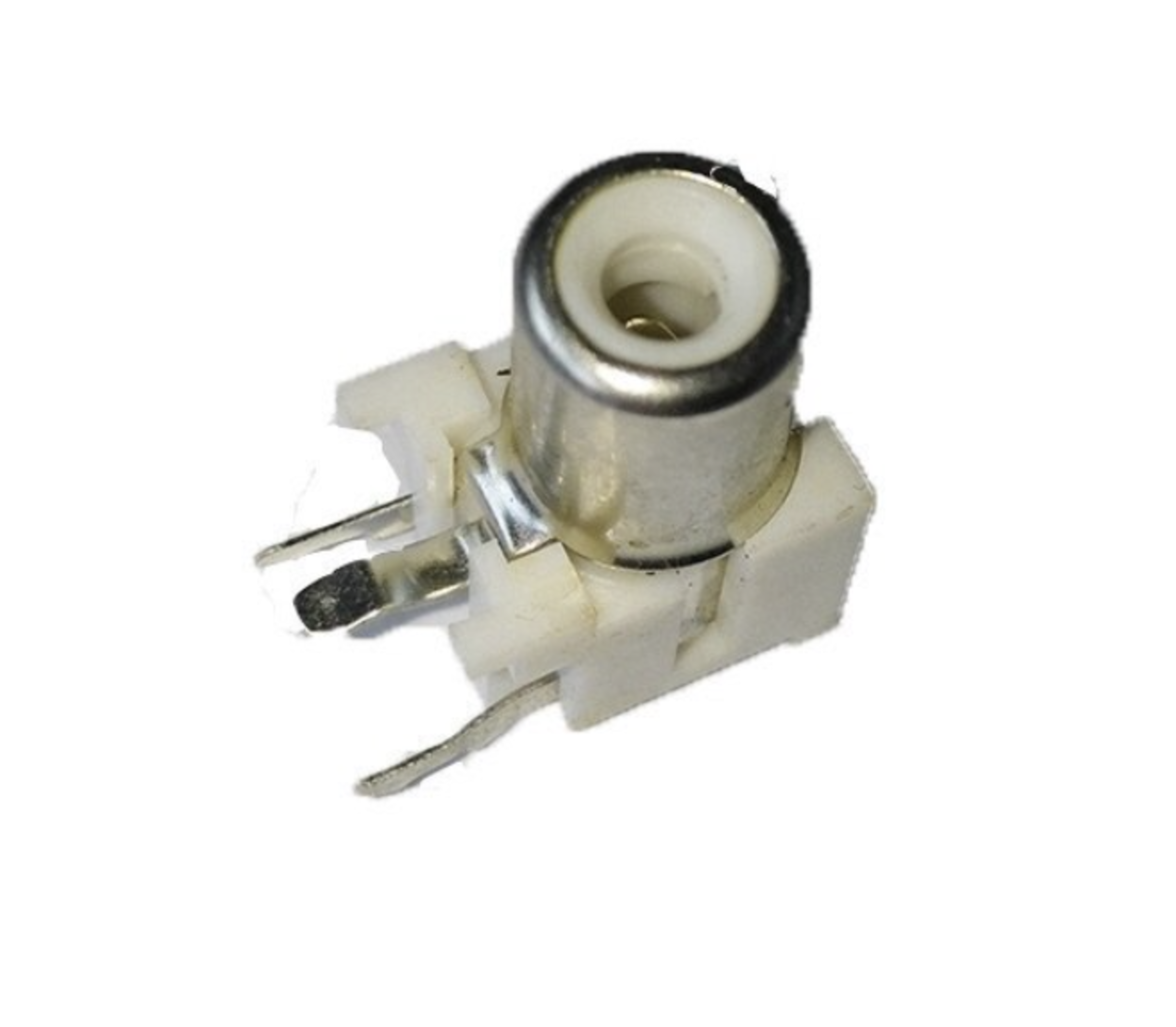 RCA tulp print connector wit