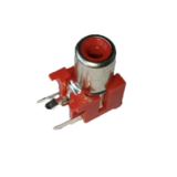 RCA tulp print connector rood RCA tulp print connector rood