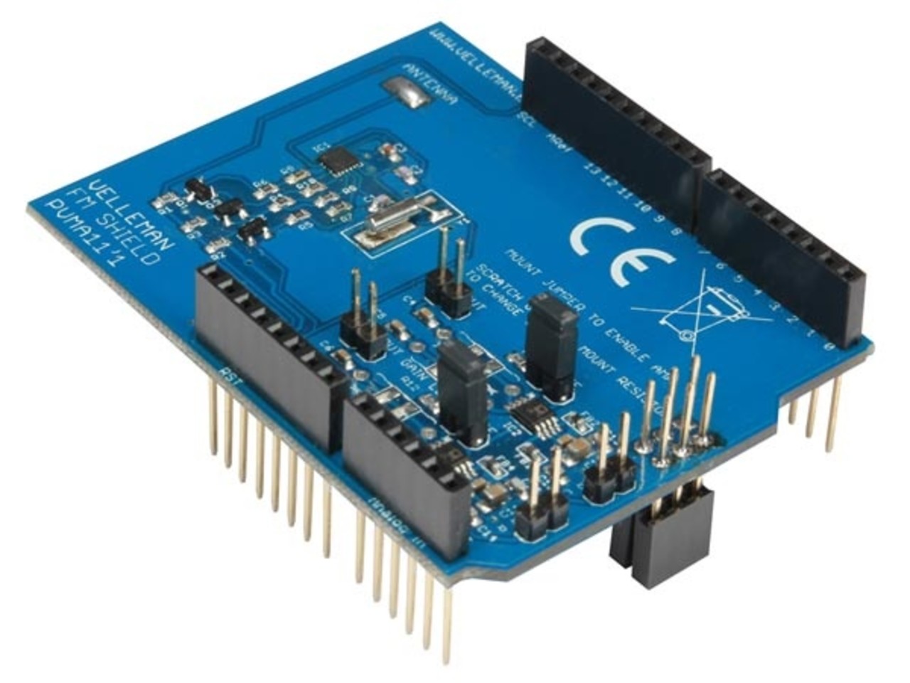 Fm radio shield voor Arduino® Fm radio shield voor Arduino®