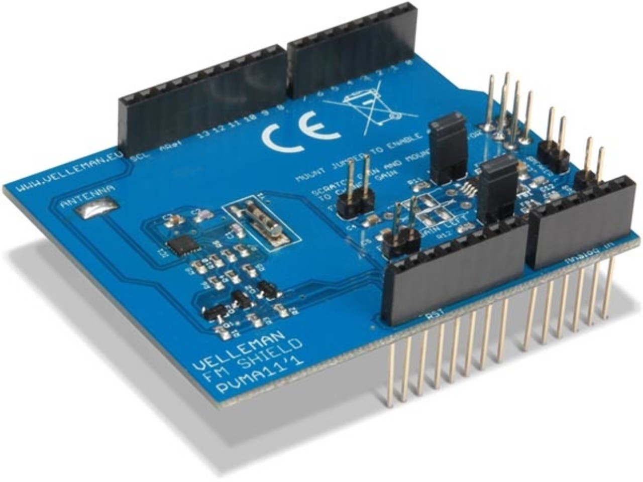 Fm radio shield voor Arduino® Fm radio shield voor Arduino®