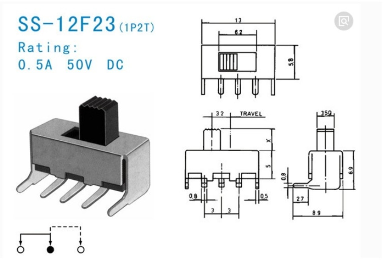 Schakelaar klein wissel haaks Schakelaar klein wissel haaks