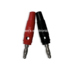 Banaan stekker set zwart en rood Banaan stekker set zwart en rood