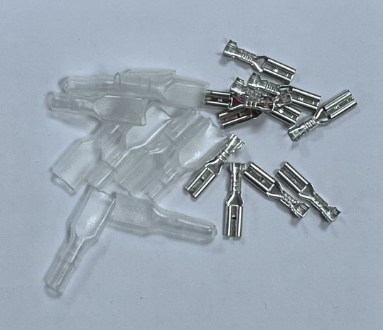 Kabelschoentjes 2,8mm niet geïsoleerd set Kabelschoentjes 2,8mm niet geïsoleerd set