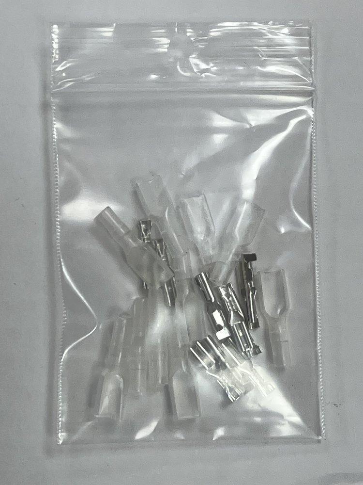 Kabelschoentjes 2,8mm niet geïsoleerd set Kabelschoentjes 2,8mm niet geïsoleerd set