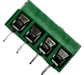 Schroef connector terminal groen 4 polig Schroef connector terminal groen 4 polig