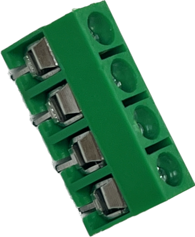 Schroef connector terminal groen 4 polig Schroef connector terminal groen 4 polig