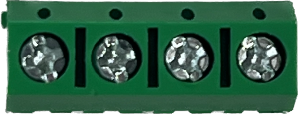 Schroef connector terminal groen 4 polig Schroef connector terminal groen 4 polig