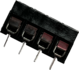 Schroef connector terminal zwart 4 polig Schroef connector terminal zwart 4 polig