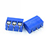 Schroefconnector terminal blauw 3 polig Schroefconnector terminal blauw 3 polig