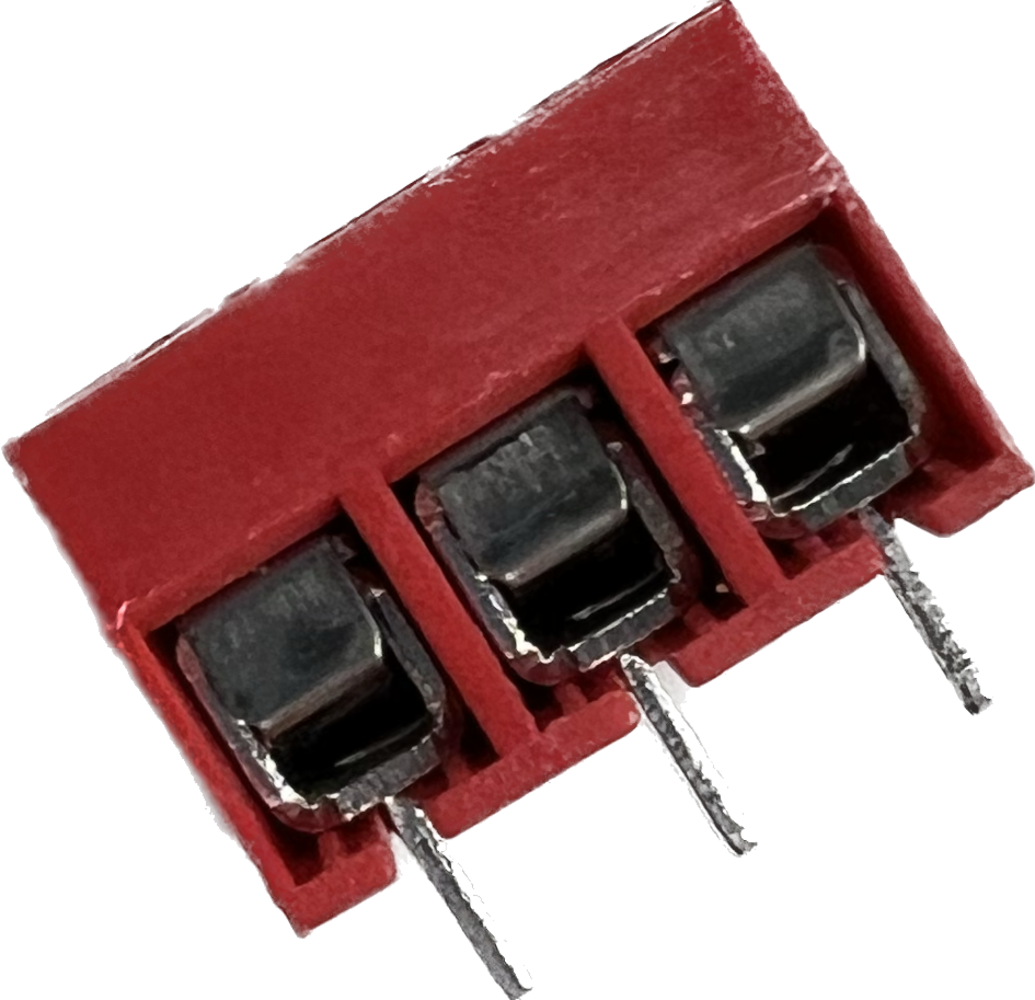 Schroefconnector terminal rood 3 polig