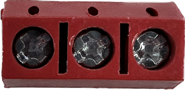 Schroefconnector terminal rood 3 polig