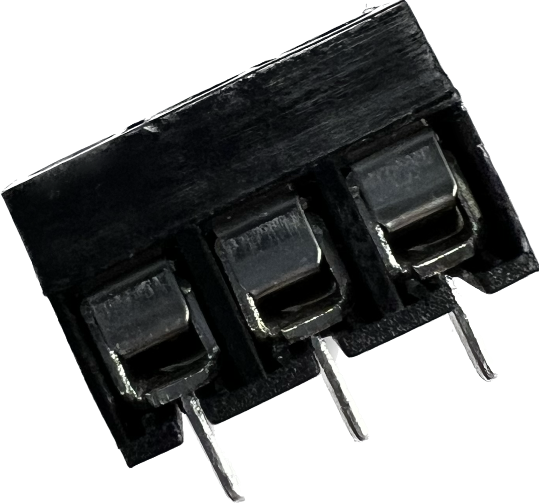 Schroefconnector terminal zwart 3 polig