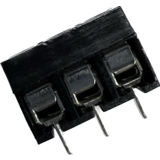 Schroefconnector terminal zwart 3 polig