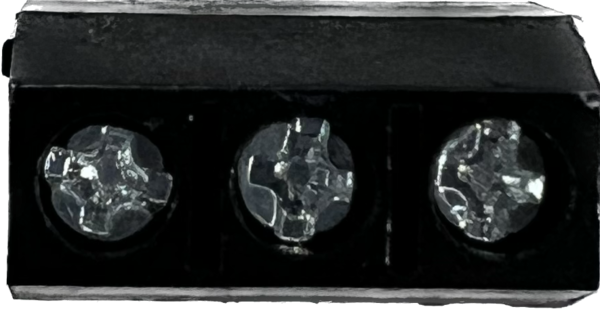 Schroefconnector terminal zwart 3 polig