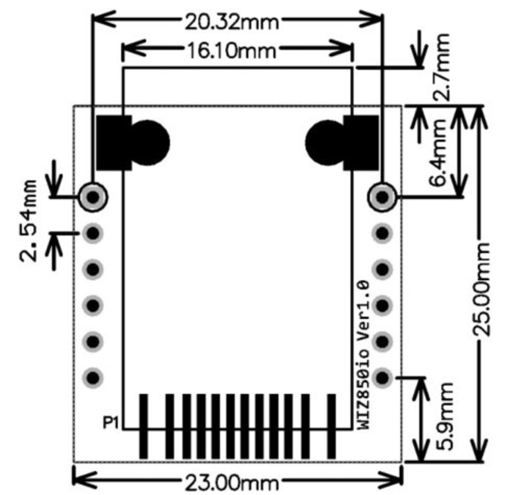 W5500 mini WIZ820io W5500 mini WIZ820io