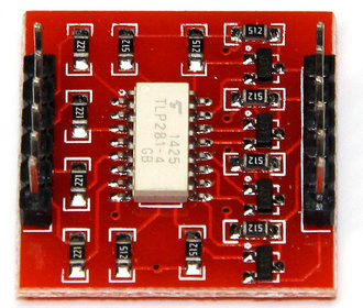 TLP281 4 kanaals optocoupler board