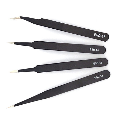 4-voudige antistatische pincet set