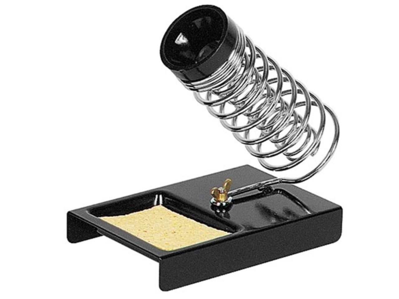 Soldeerbout houder met spons Soldeerbout houder met spons