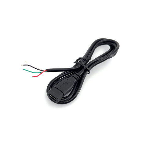 USB-C female kabel open eind 1M USB-C female kabel open eind 1M