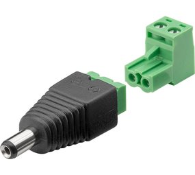 Terminal Block 2-pin > DC male (5.50 x 2.10 mm) Terminal Block 2-pin > DC male (5.50 x 2.10 mm)