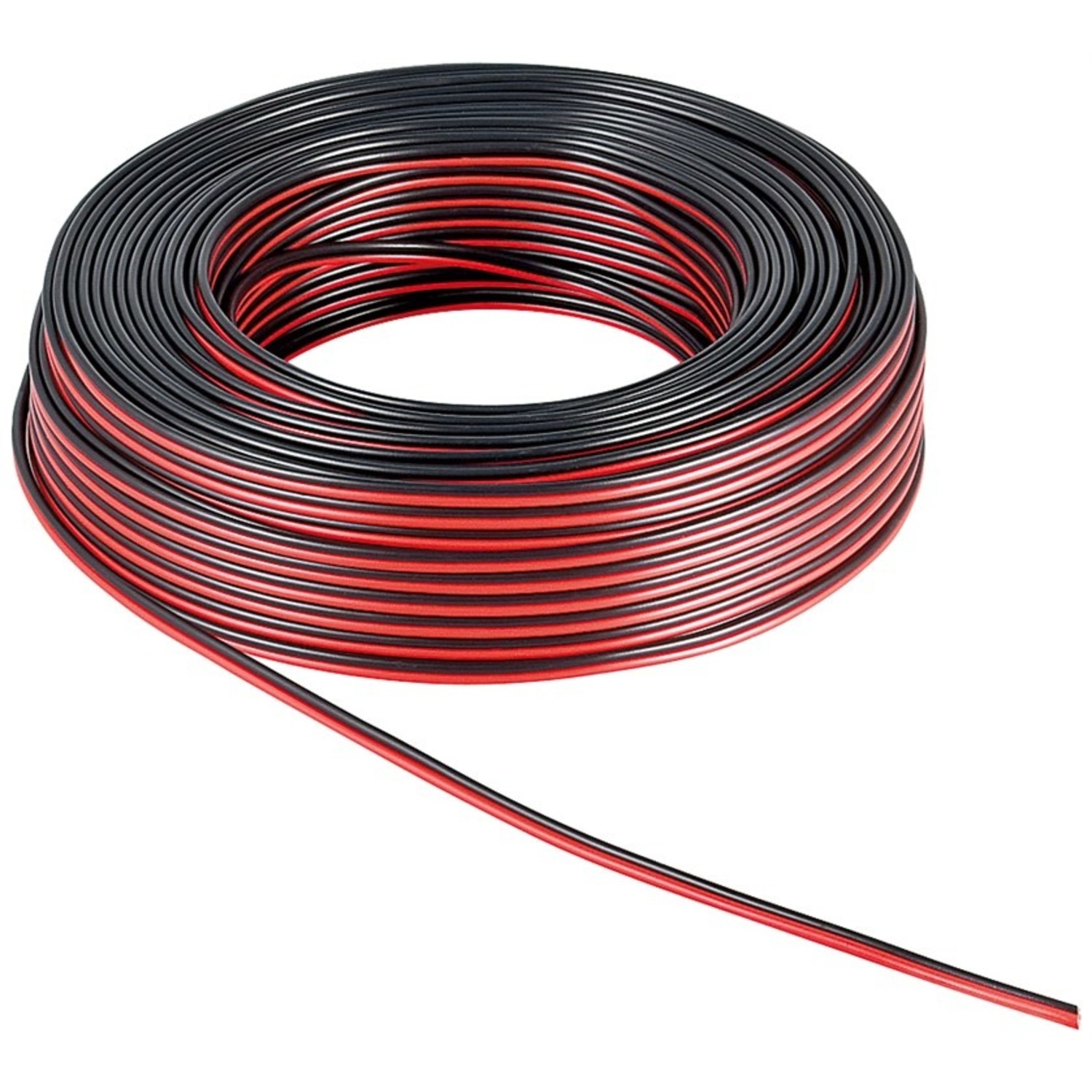 Speaker Kabel zwart rood CCA 2x1,5mm2 50m - Ben's electronics