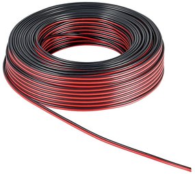 Speaker Kabel zwart rood CCA 2x0,75mm2 10m