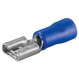 Stekker huls plat blauw 2,5mm2 100 stuks Stekker huls plat blauw 2,5mm2 100 stuks