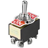 Tuimelschakelaar 2x AAN - UIT - AAN, 6 pinnen met schroefklemmen