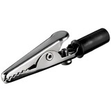 Krokodillenklem met schroef zwart