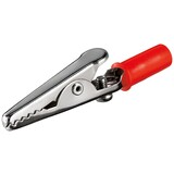 Krokodillenklem met schroef rood