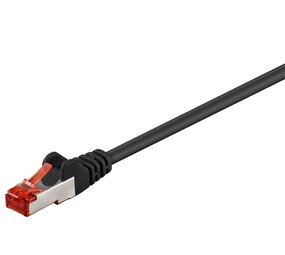 CAT 6 patchkabel S/FTP (PiMF), zwart 10m