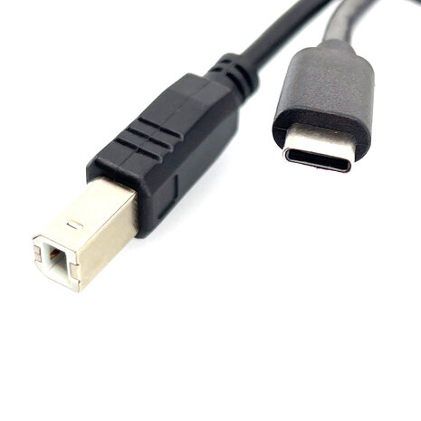USB-C naar USB-B kabel 145cm USB-C naar USB-B kabel 145cm