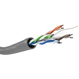 CAT 6 netwerkkabel, U/UTP, grijs 100m