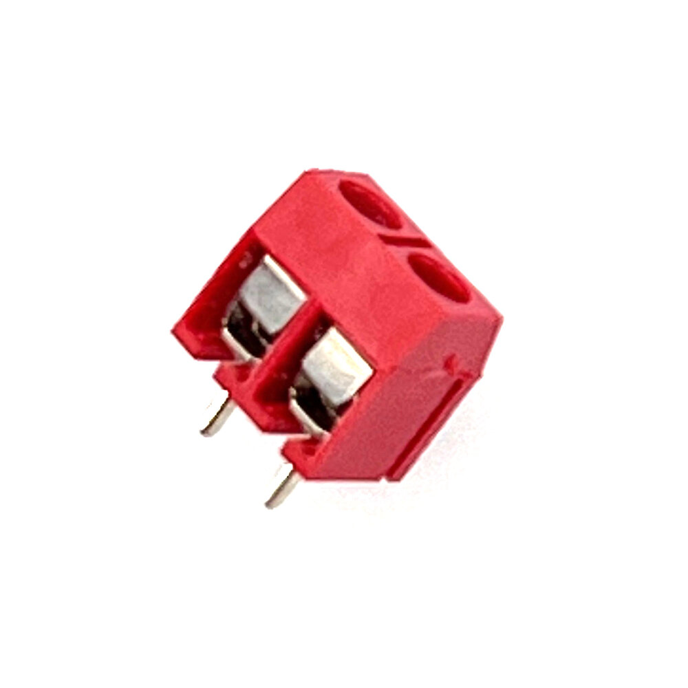 Schroefconnector rood 2 polig Schroefconnector rood 2 polig